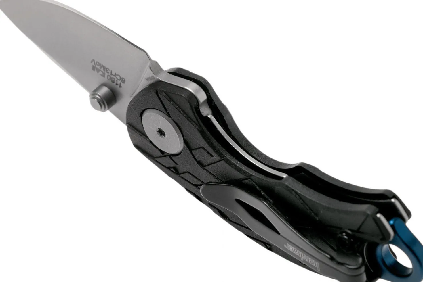 Couteau pliant Kershaw Aftereffect KS.1180 manche en nylon/fibre de verre noir motif angulaire 7,6cm