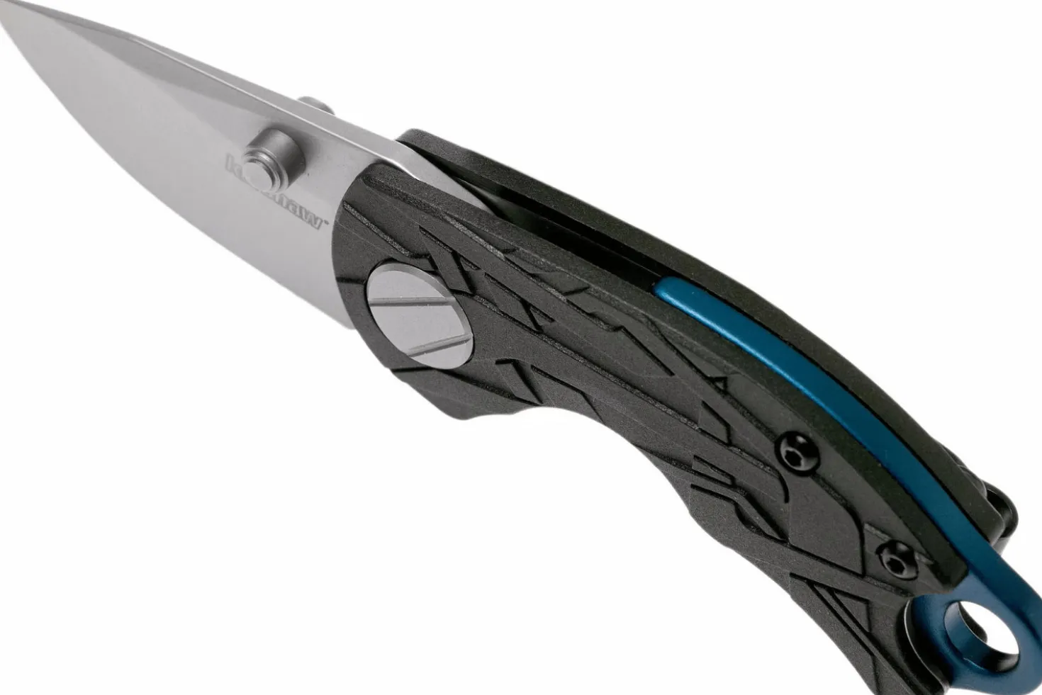 Couteau pliant Kershaw Aftereffect KS.1180 manche en nylon/fibre de verre noir motif angulaire 7,6cm