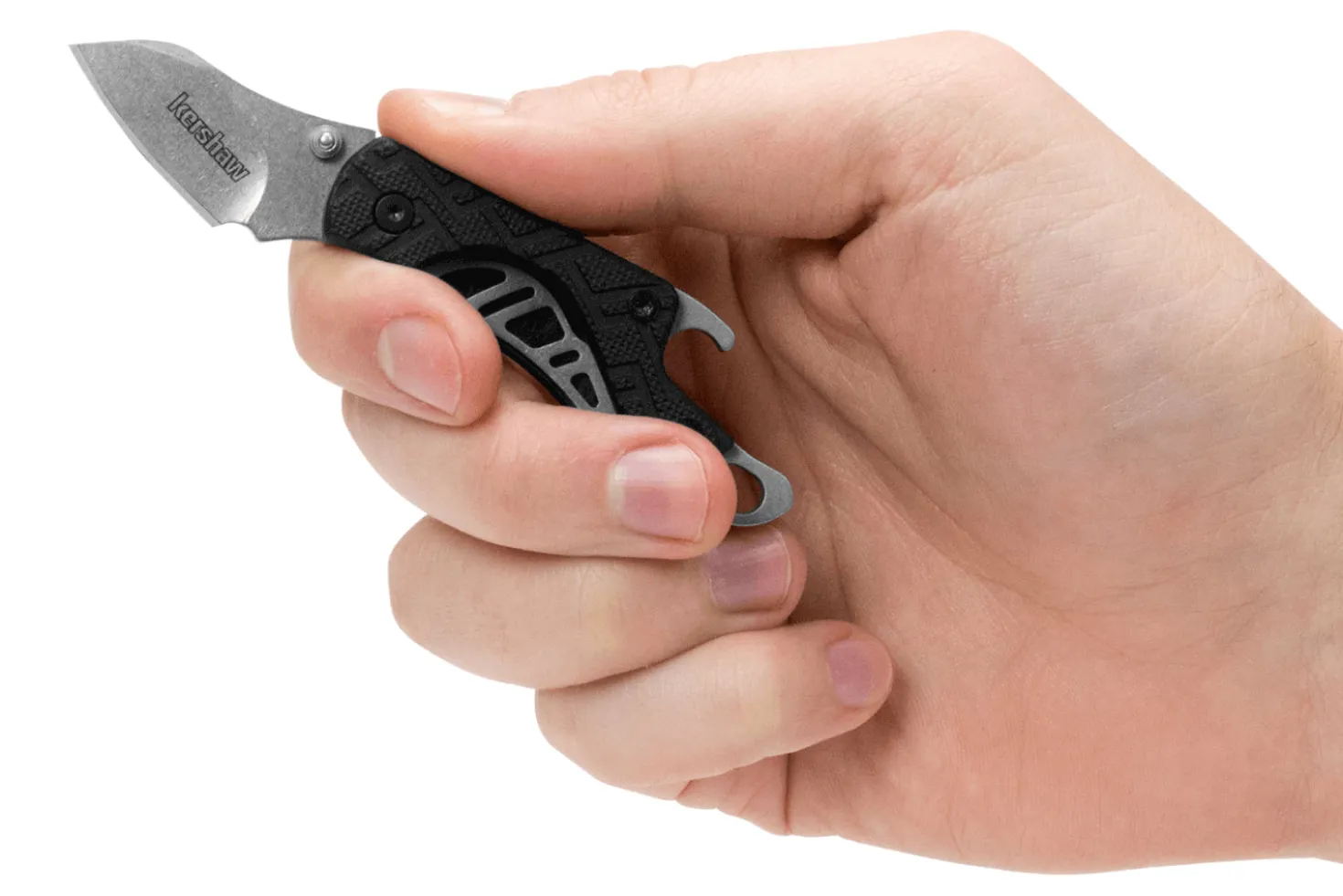 Couteau pliant Kershaw Cinder KS.1025 manche en nylon/fibre de verre 6,6cm + décapsuleur