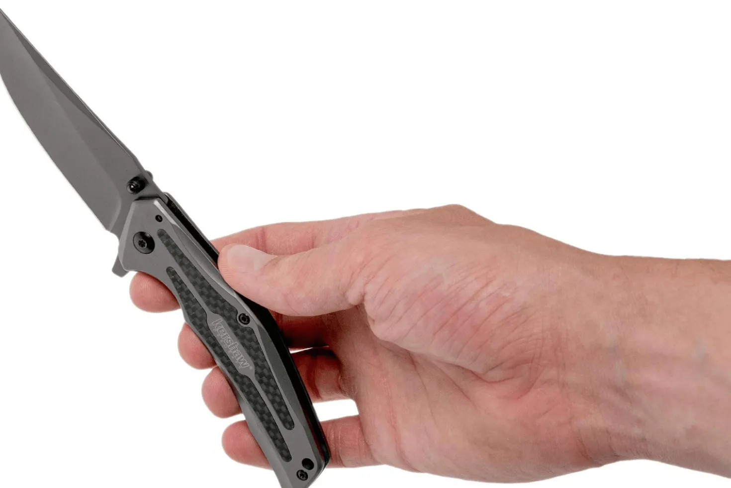 Couteau pliant Kershaw Duojet KS.8300 manche en acier/fibres de carbone 11,4cm