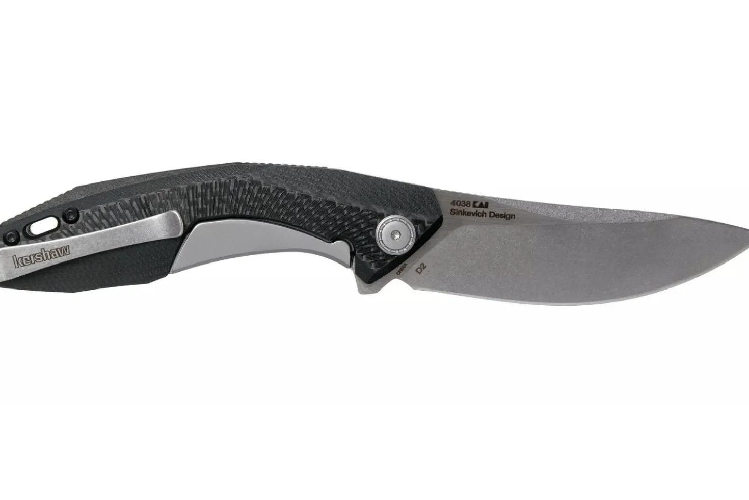 Couteau pliant Kershaw KS.4038 Tumbler manche en G10 et fibre de carbone noir 10,2cm
