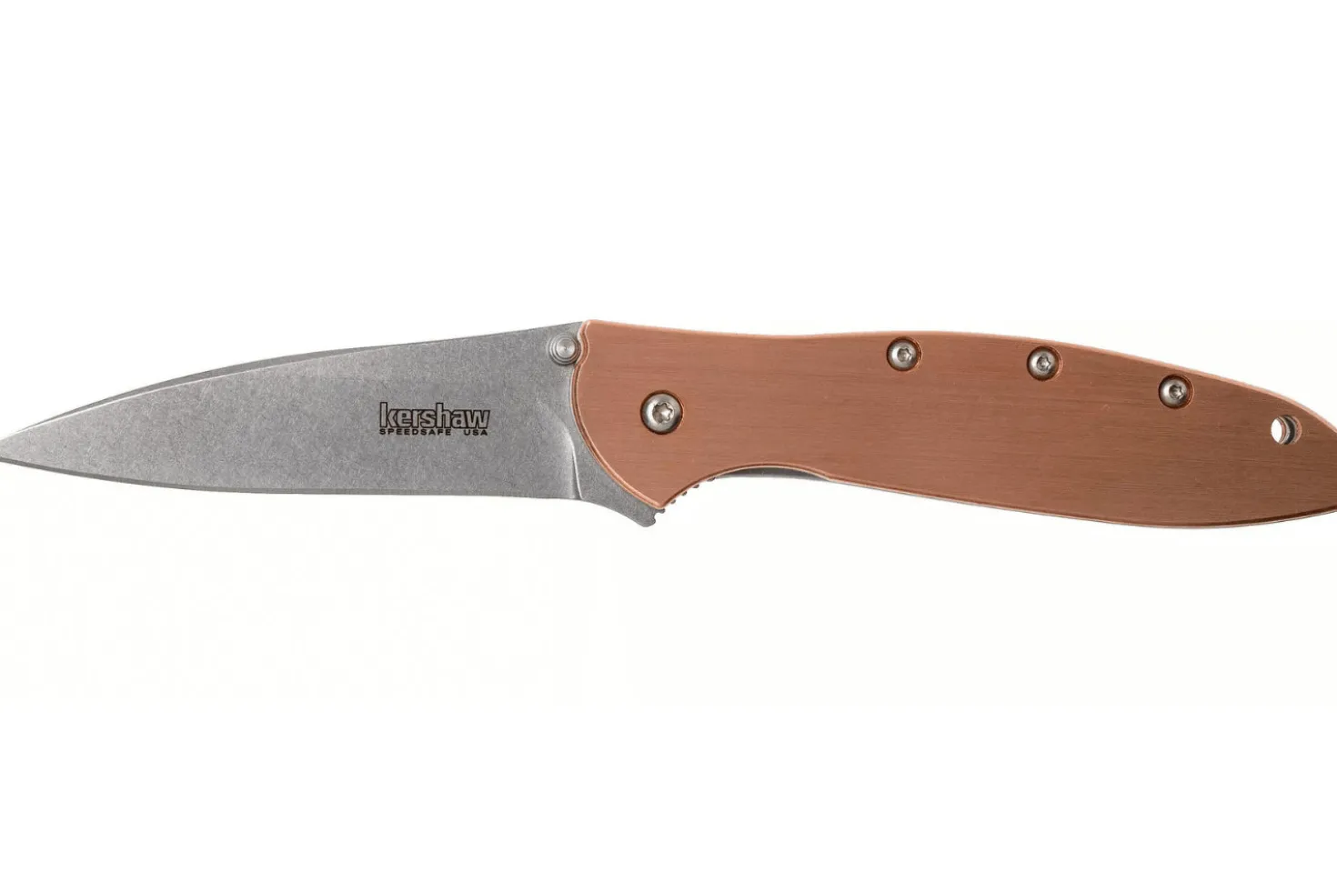 Couteau pliant Kershaw Leek Copper KS.1660CU manche en cuivre 10,3cm