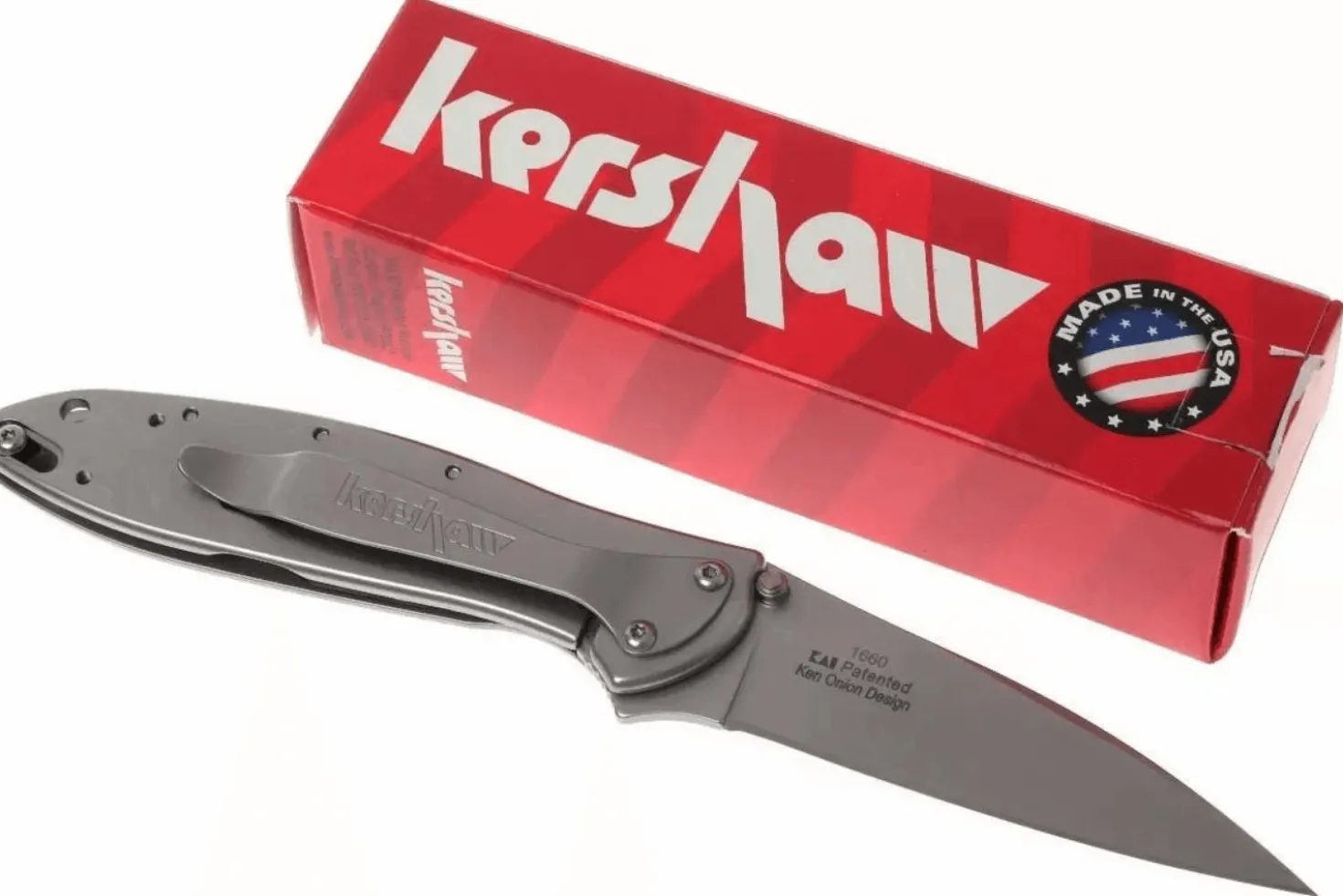 Couteau pliant Kershaw Leek KS.1660 manche en acier inox 10,2cm