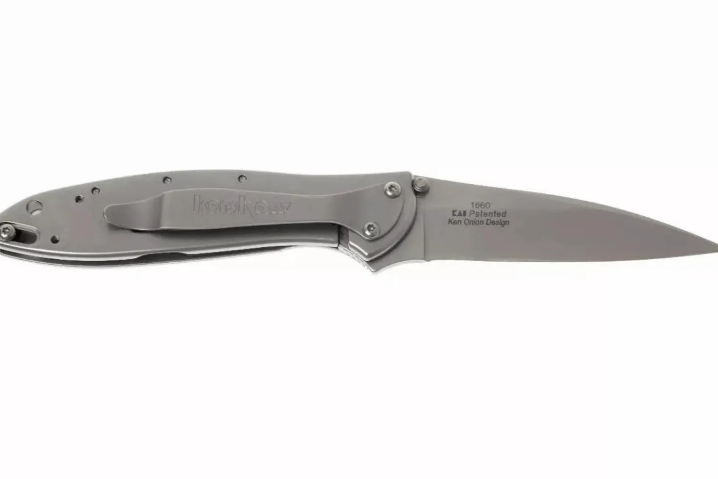 Couteau pliant Kershaw Leek KS.1660 manche en acier inox 10,2cm