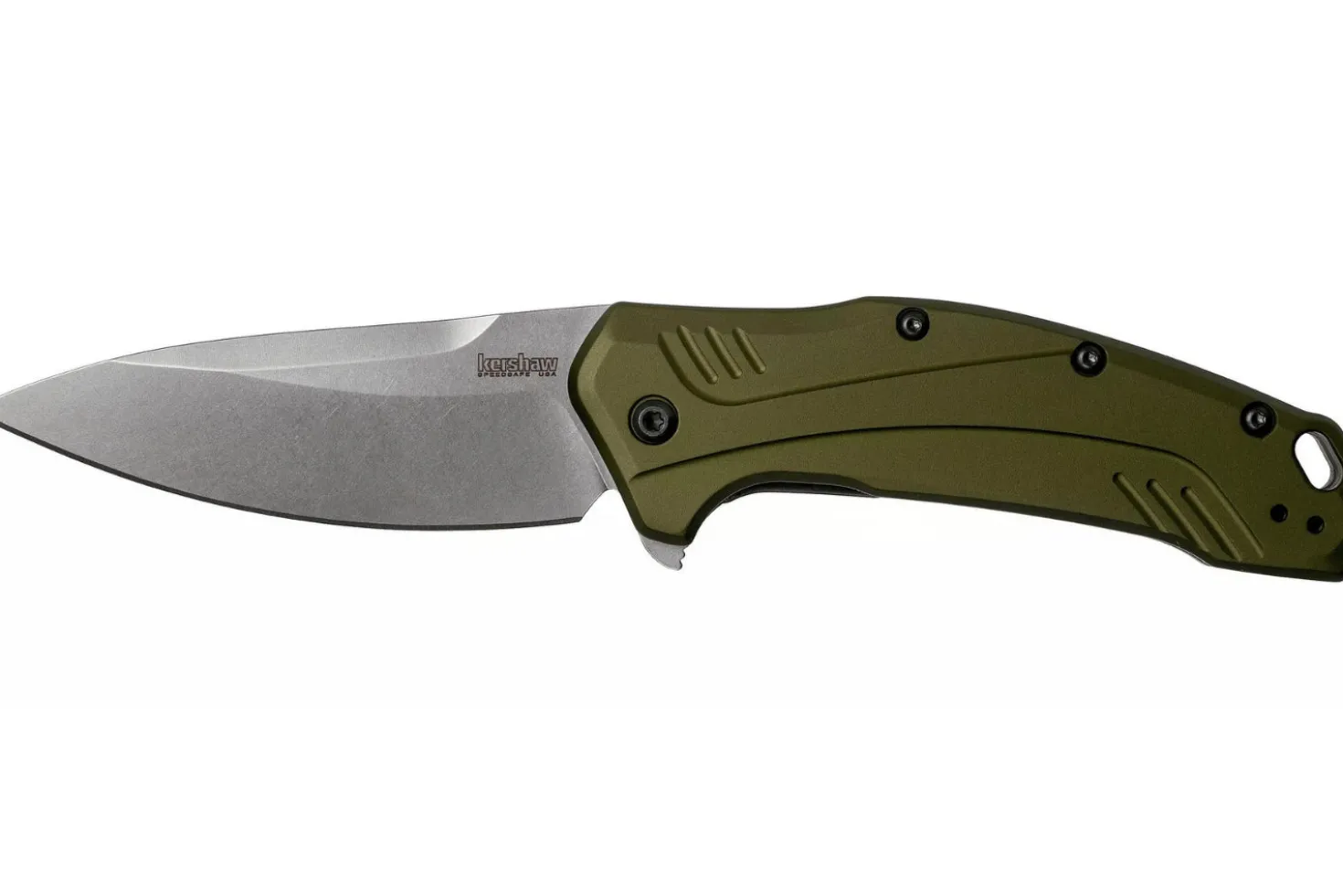 Couteau pliant Kershaw Link Olive KS.1776OLSW manche en aluminium anodisé vert 11,2cm
