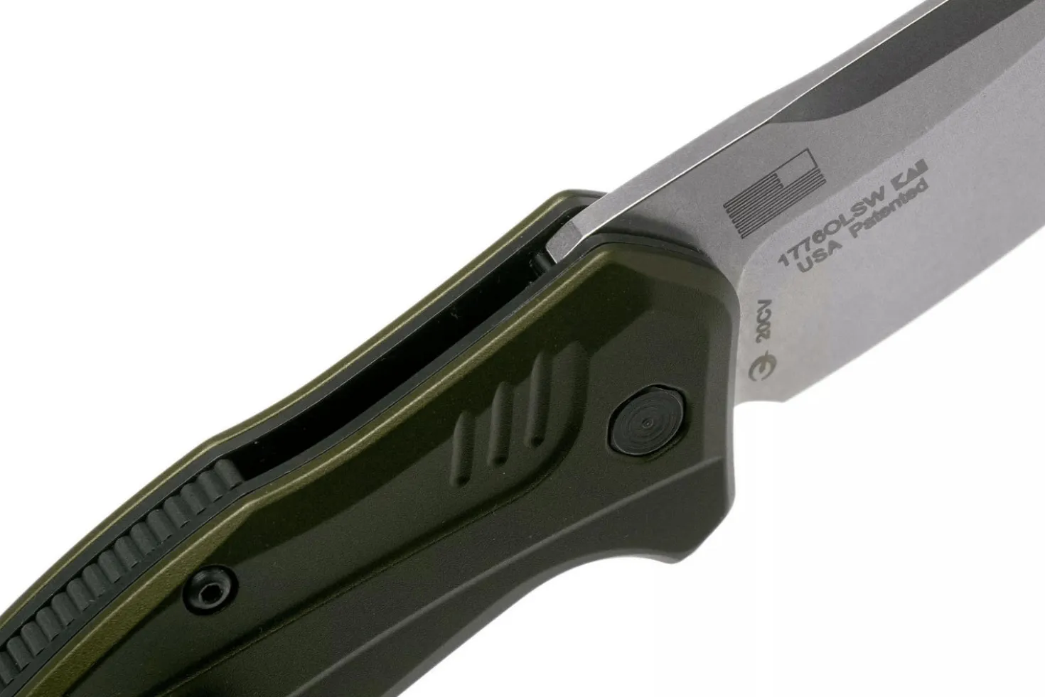 Couteau pliant Kershaw Link Olive KS.1776OLSW manche en aluminium anodisé vert 11,2cm