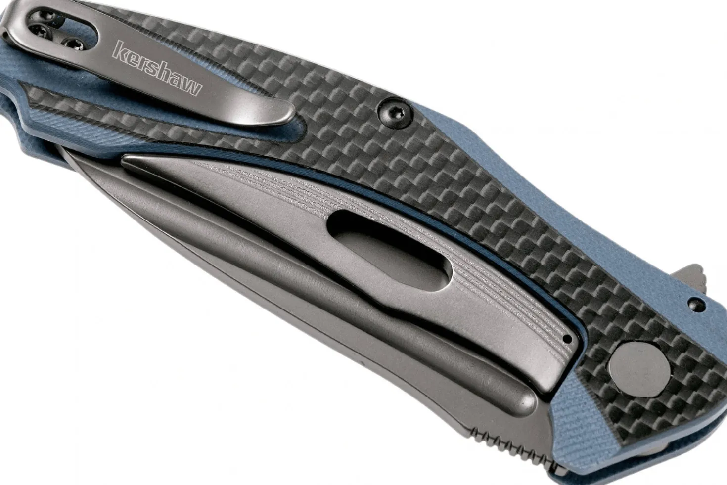 Couteau pliant Kershaw Natrix Copper KS.7007CF manche en G10 revêtu de fibres de carbone noir 10,8cm