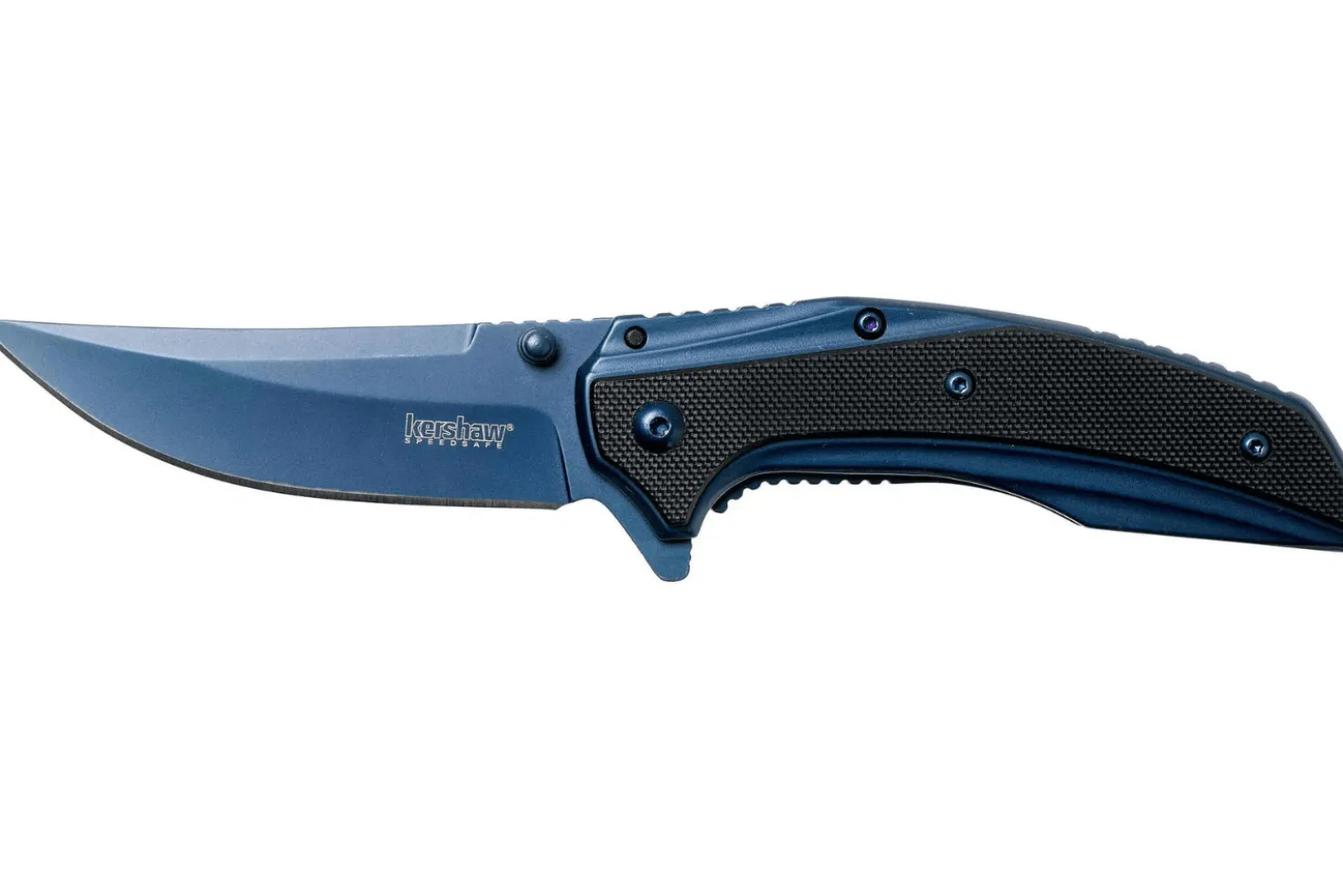 Couteau pliant Kershaw Outright KS.8320 manche en acier/G10 bleu 11,1cm