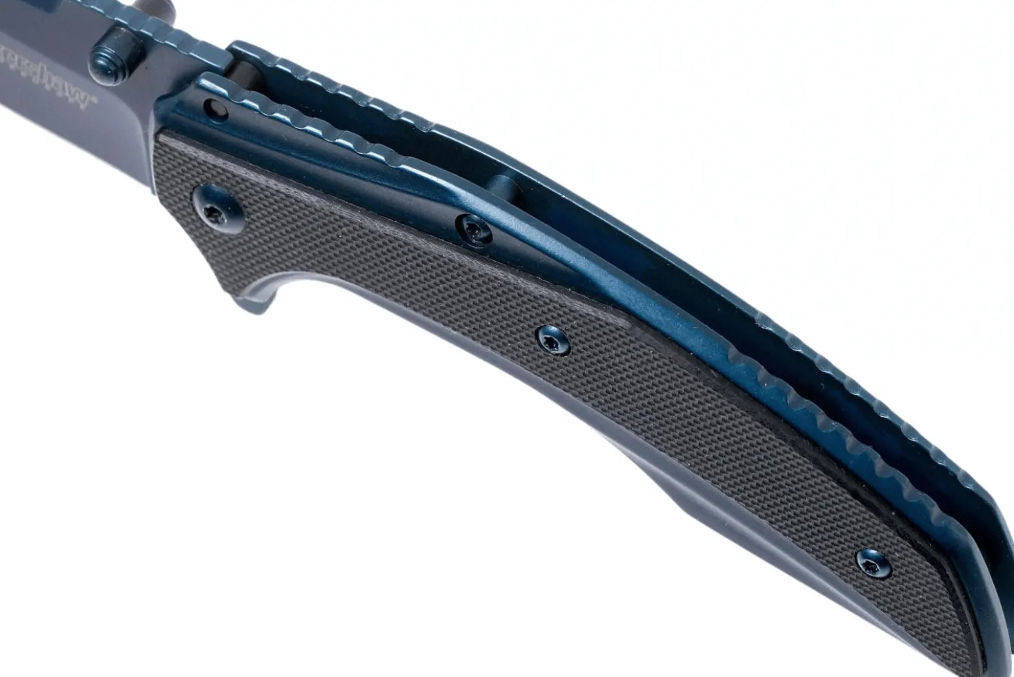 Couteau pliant Kershaw Outright KS.8320 manche en acier/G10 bleu 11,1cm