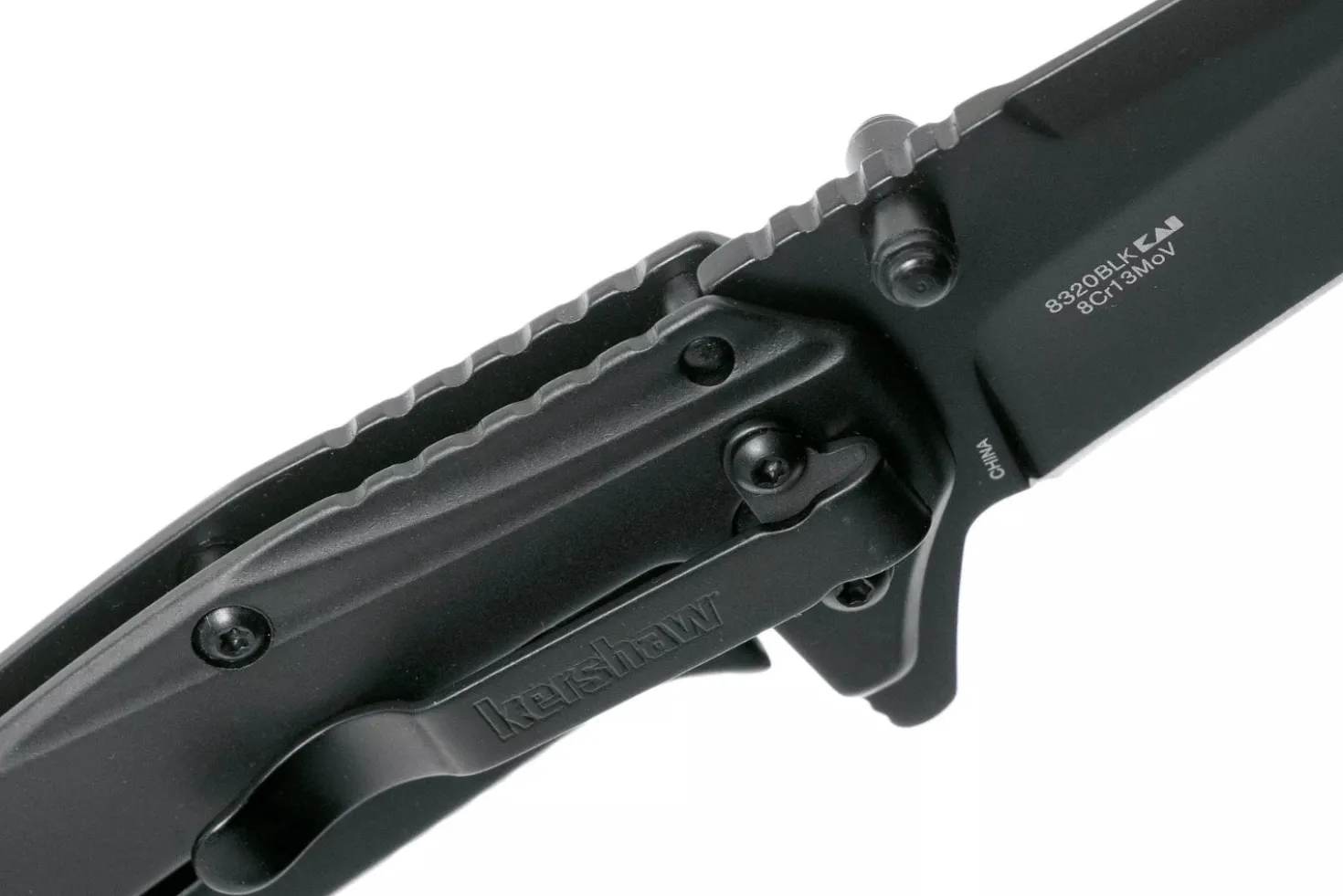 Couteau pliant Kershaw Outright KS.8320BLK manche en acier/G10 noir 11,1cm