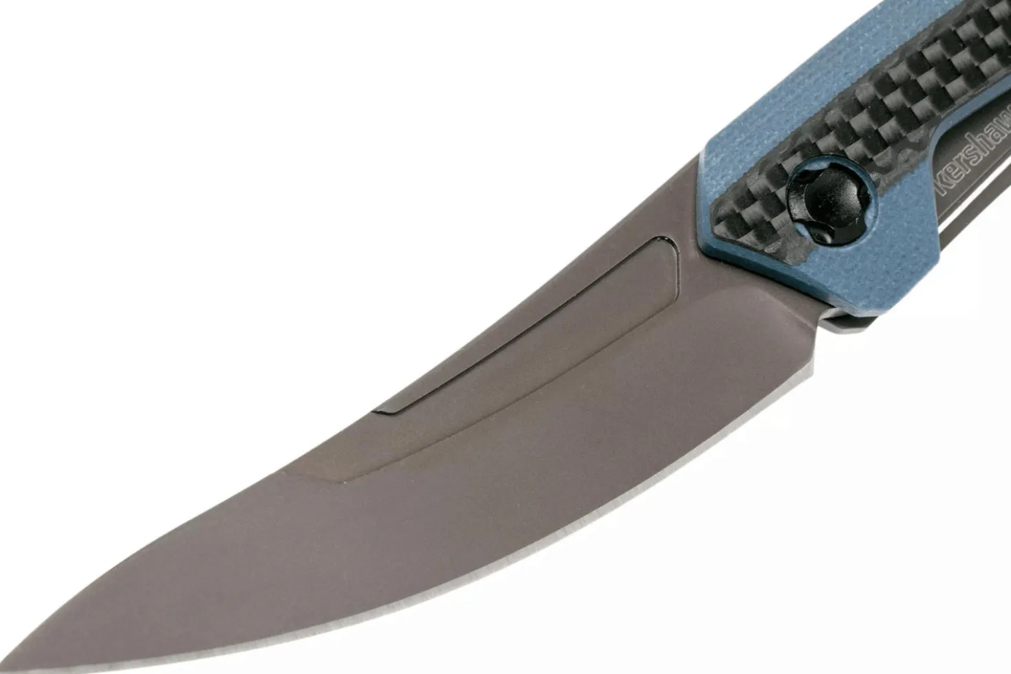 Couteau pliant Kershaw Reverb XL KS.1225 manche en fibre de carbone et G10 bleu/noir 10,9cm