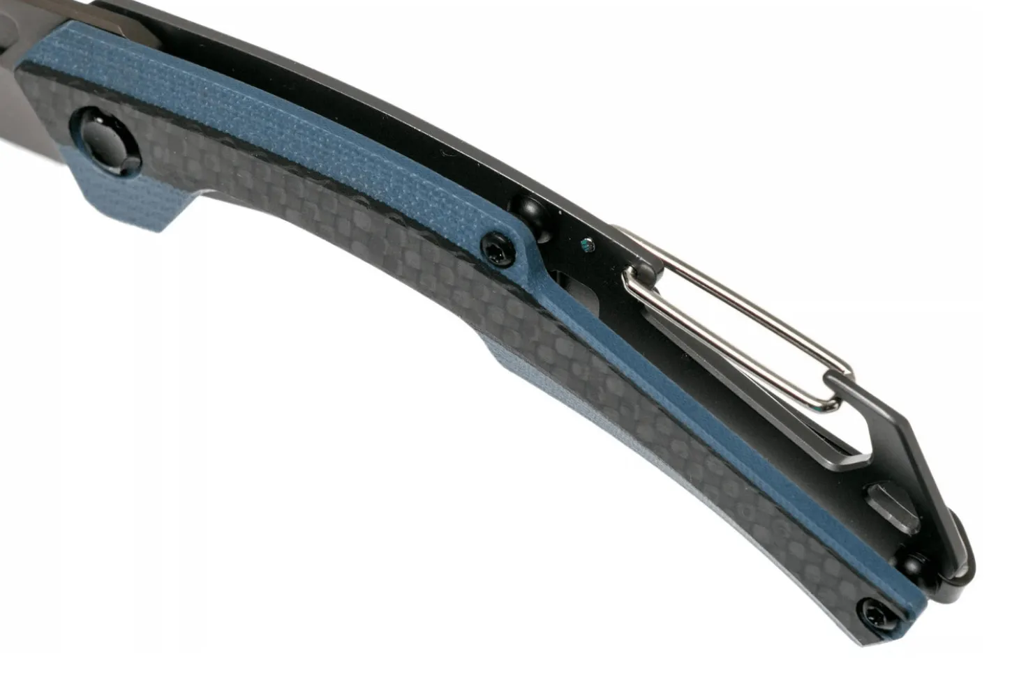 Couteau pliant Kershaw Reverb XL KS.1225 manche en fibre de carbone et G10 bleu/noir 10,9cm