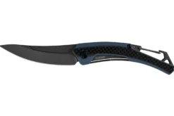 Couteau pliant Kershaw Reverb XL KS.1225 manche en fibre de carbone et G10 bleu/noir 10,9cm