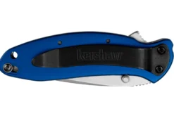 Couteau pliant Kershaw Scallion Navy Blue KS.1620NB manche en aluminium anodisé bleu 8,9cm