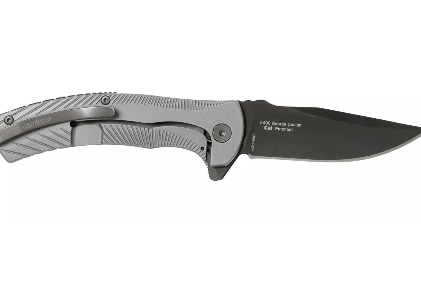 Couteau pliant Kershaw Seguin KS.3490 manche en acier gris 10,8cm