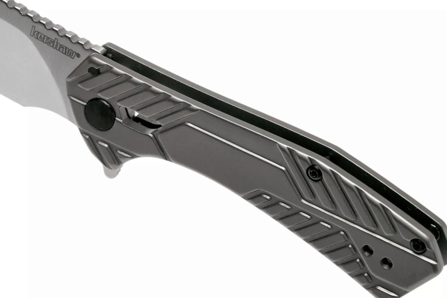 Couteau pliant Kershaw Static KS.3445 manche en acier gris 9,8cm