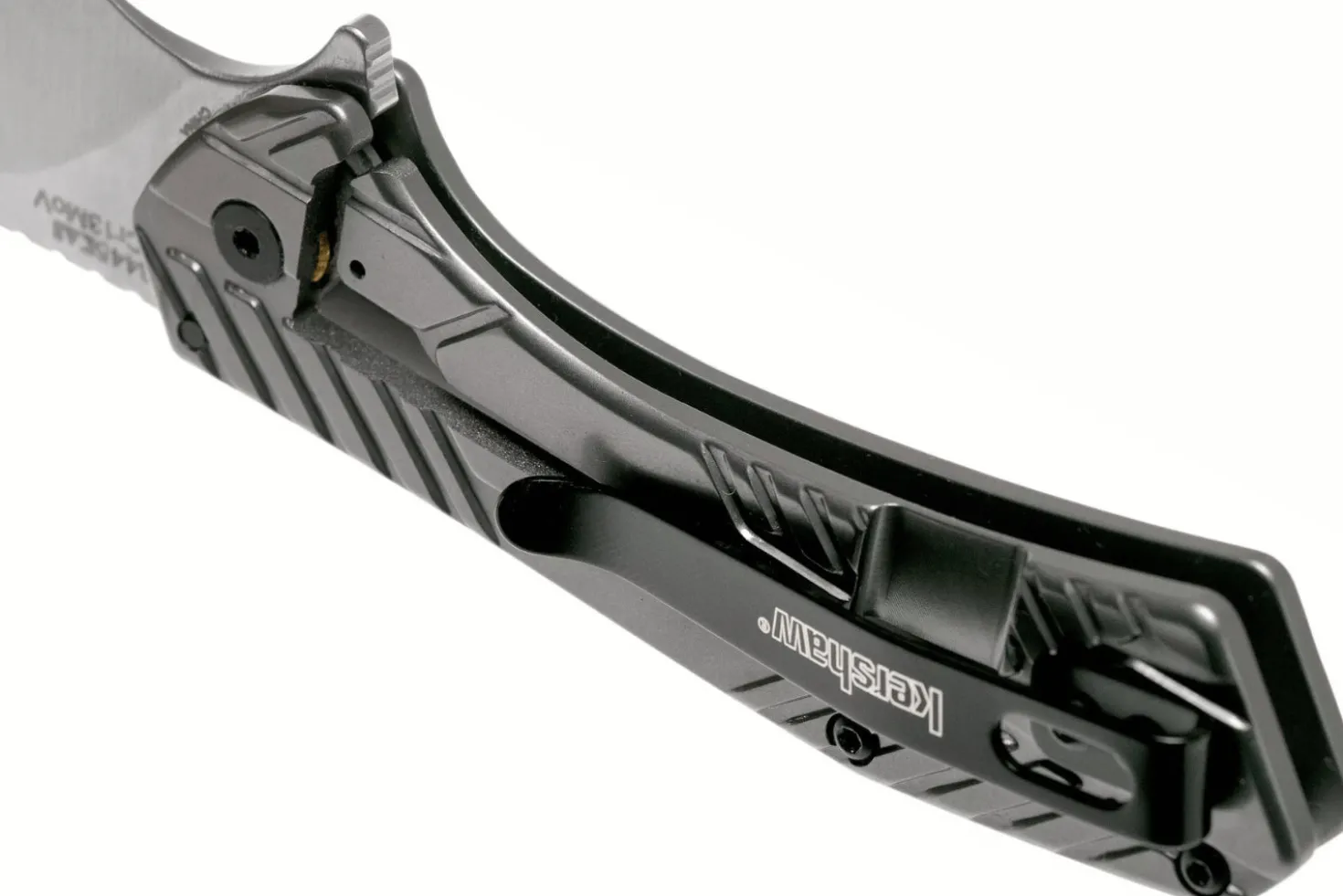 Couteau pliant Kershaw Static KS.3445 manche en acier gris 9,8cm
