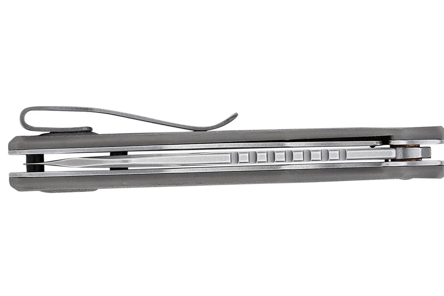 Couteau pliant Kershaw Wharf KS.1414 manche en nylon renforcé de fibre de verre gris 10cm