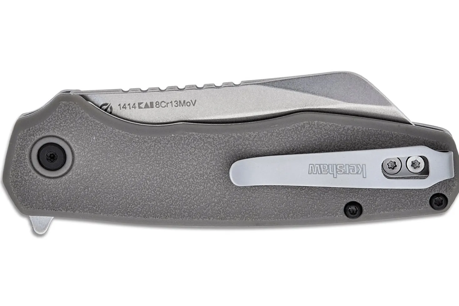 Couteau pliant Kershaw Wharf KS.1414 manche en nylon renforcé de fibre de verre gris 10cm