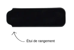 Couteau pliant K2 Kids 812170 manche inox décor soleil 9,5cm + étui suédine