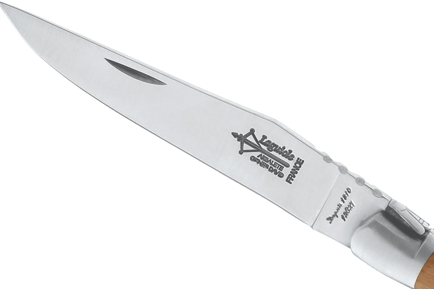 Couteau pliant Laguiole Arbalète G.DAVID 6212 manche en genévrier avec deux mitres en inox