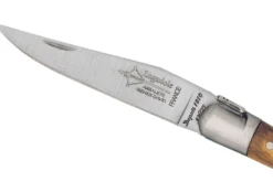 Couteau pliant Laguiole Arbalète G.DAVID 8308 manche en olivier avec mitre en inox mat