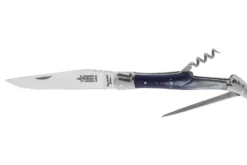 Couteau pliant Laguiole Arbalète G.DAVID 1792 manche en corne 12cm + tire bouchon + poinçon