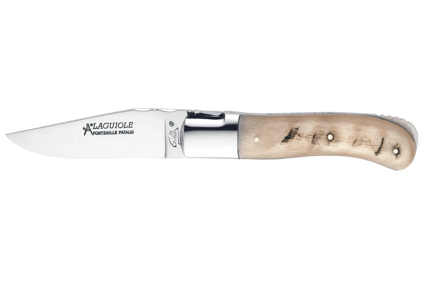 Couteau pliant Laguiole GILLES 9531 manche en corne de bélier 10,5cm