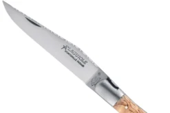 Couteau pliant Laguiole GILLES 8642 manche en bois de bouleau 12cm avec tire-bouchon