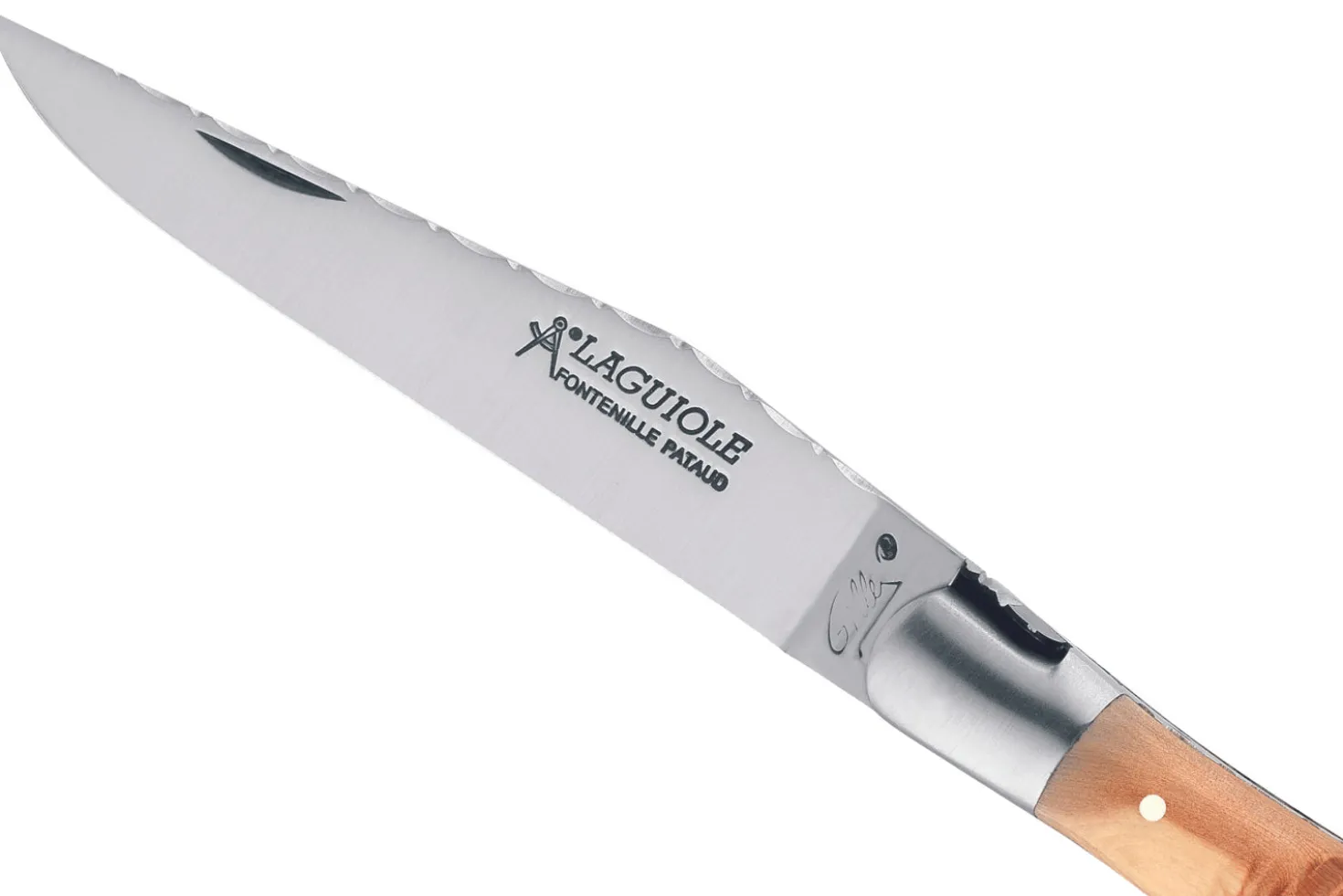 Couteau pliant Laguiole GILLES 8612 manche genévrier 12cm avec tire-bouchon