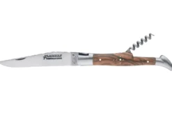 Couteau pliant Laguiole GILLES 8672 manche noyer 12cm avec tire-bouchon