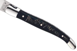Couteau pliant Laguiole GILLES 5692 manche corne de buffle 12cm avec mitres en inox polies