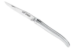 Couteau pliant Laguiole LE FIDELE acier Sandvik manche alu brillant 12cm