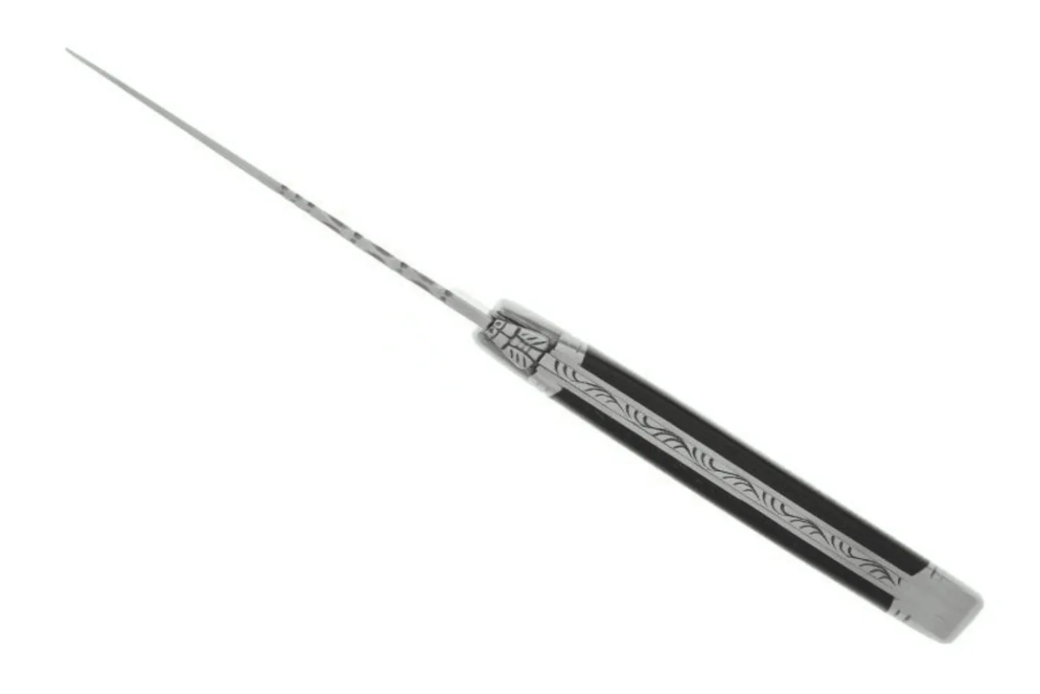 Couteau pliant Laguiole LE FIDELE acier Sandvik manche bois d'ébène 12cm