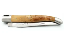 Couteau pliant Laguiole Village manche en genévrier 12cm avec mitre