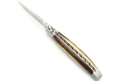 Couteau pliant Laguiole Village manche en pistachier 12cm avec mitre
