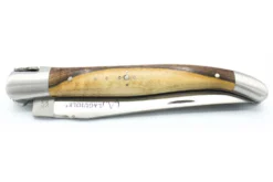 Couteau pliant Laguiole Village manche en pistachier 12cm avec mitre