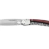 Couteau pliant Le Coq Français Tropical Red Heart artisanal manche bois rouge 11,5cm + étui