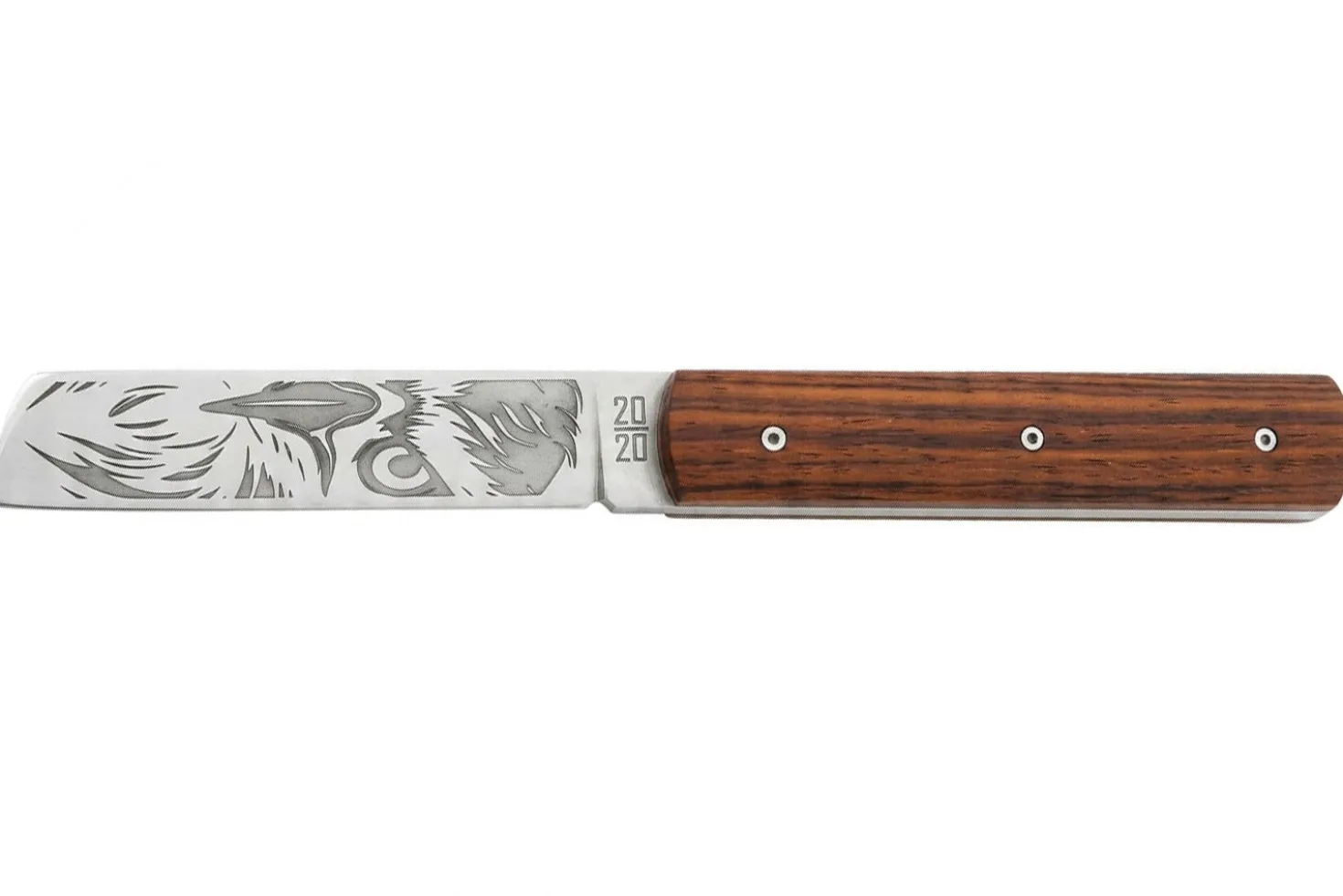 Couteau pliant Le Fidèle 20/20 en cocobolo 10,8cm lame décor aigle