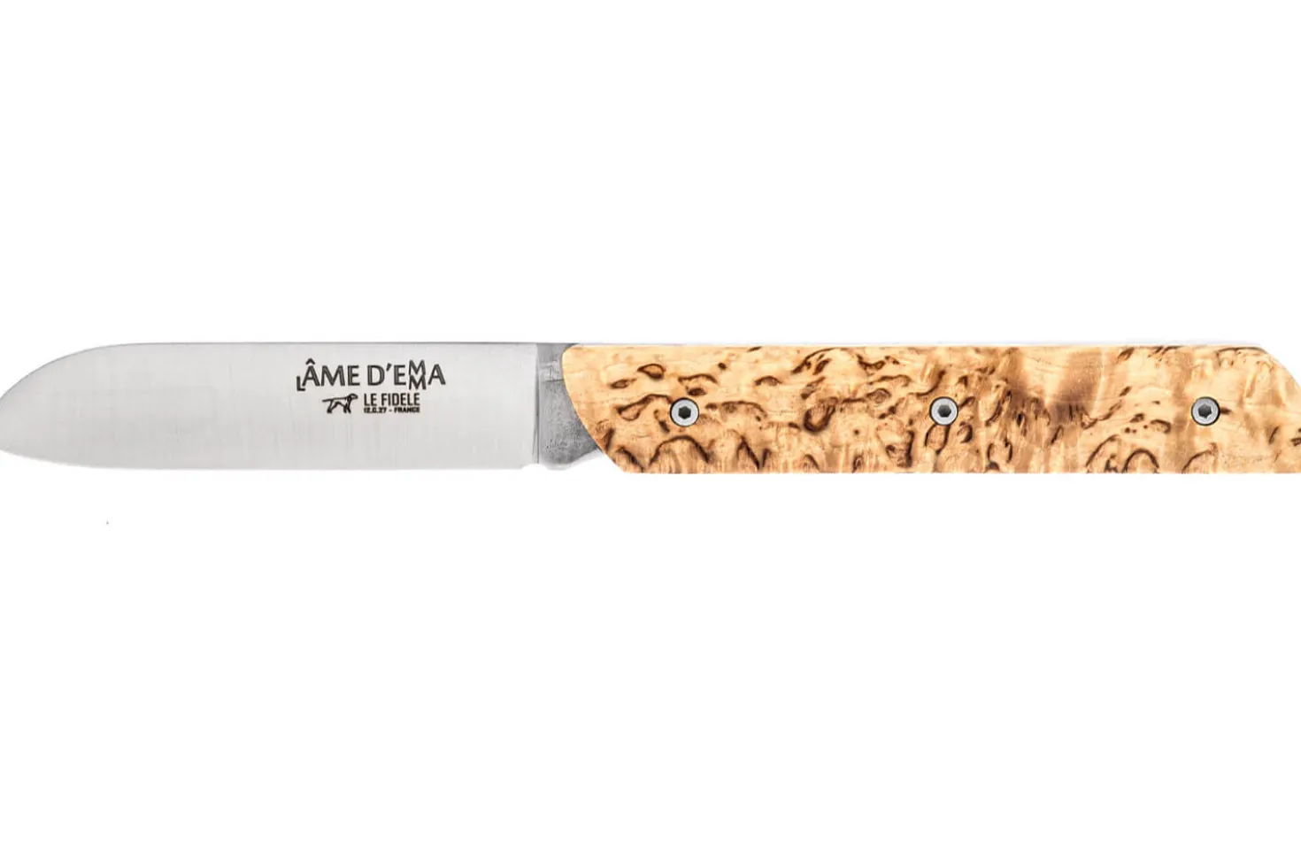Couteau pliant Le Fidèle L'Âme d'Emma 9,5cm en bouleau