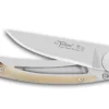 Couteau pliant Le Thiers Liner Lock Claude Dozorme corne claire 10,5cm