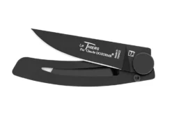 Couteau pliant Le Thiers Liner Lock Claude Dozorme acier inox noir 10,5cm