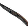 Couteau pliant Le Thiers Liner Lock Claude Dozorme acier noir bois de vallernia 10,5cm