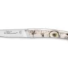 Couteau pliant Le Thiers Verrou Claude Dozorme manche bois de cerf 12cm