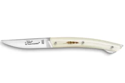 Couteau pliant Le Thiers Verrou Claude Dozorme manche plumes du peintre 12cm