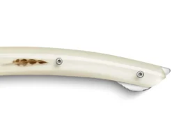 Couteau pliant Le Thiers Verrou Claude Dozorme manche plumes du peintre 12cm