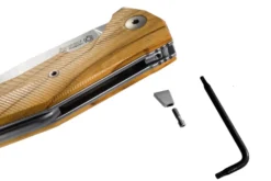 Couteau pliant LionSteel KUR manche G10 ou olivier 12cm