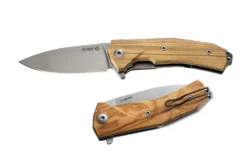 Couteau pliant LionSteel KUR manche G10 ou olivier 12cm