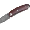 Couteau pliant LionSteel Mini acier damas manche bois de santos 8cm