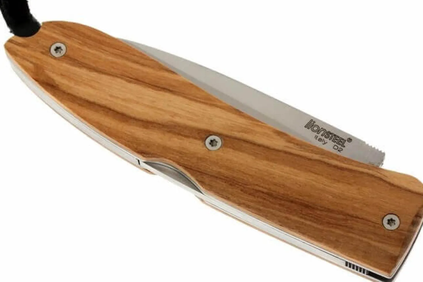 Couteau pliant LionSteel Opera manche 10cm lacet + étui